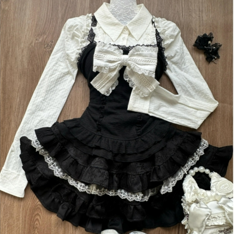 Women Fashion Japan - Y2k Aesthetic Lolita Style 3 Piece