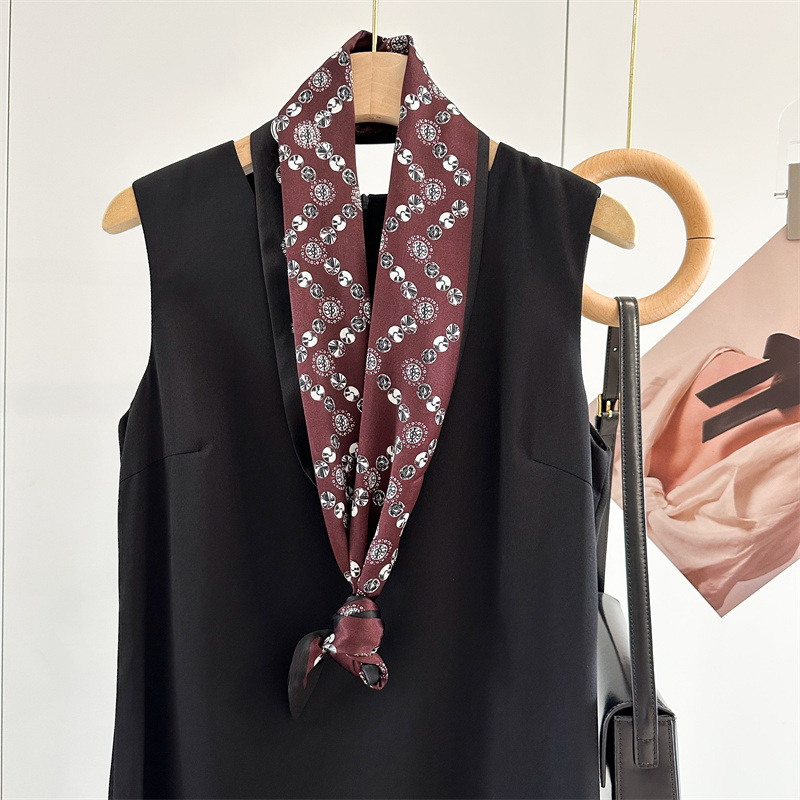 Jewelry Print 100% Silk Neck H - Women'S Fashion Layering 评论和价格