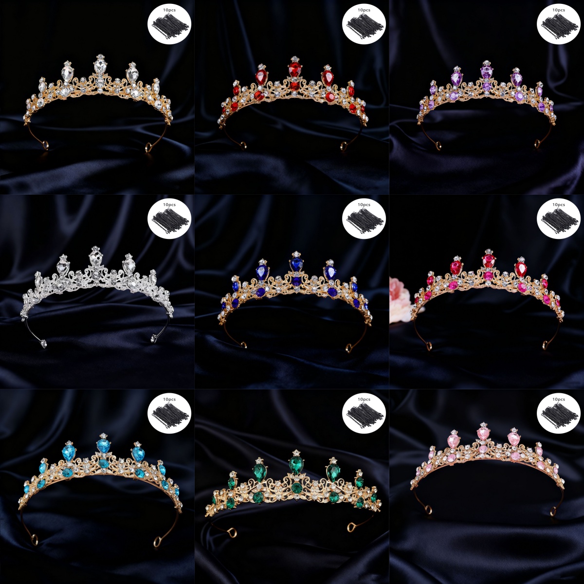 Bridal Tiara Vintage Scroll Rh - Women Queen Fashion 评论和价格
