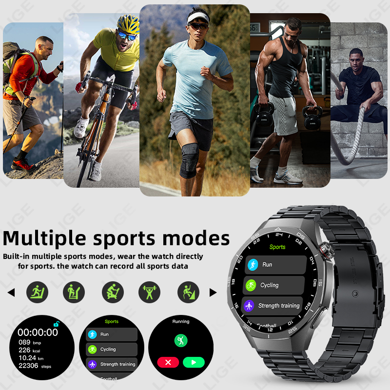 LIGE ECG Smart Watch For Andro - Women Fashion Week 2026 评论和价格