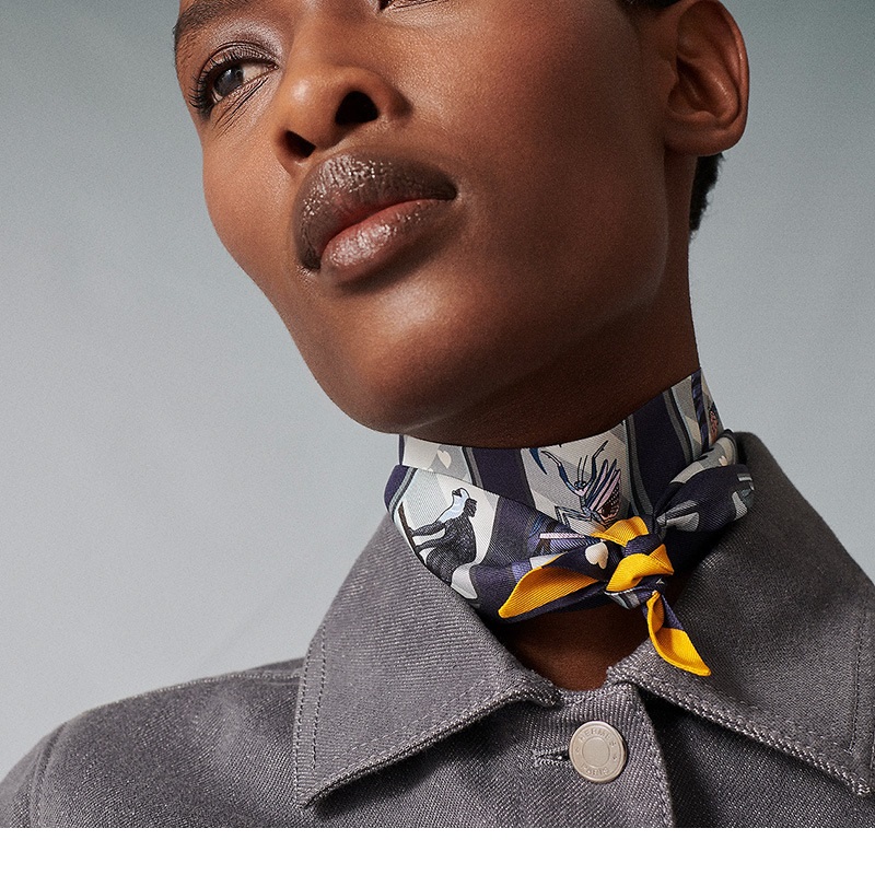 Small 100% Silk Neck Head Scar - Women'S Fashion Layering 评论和价格