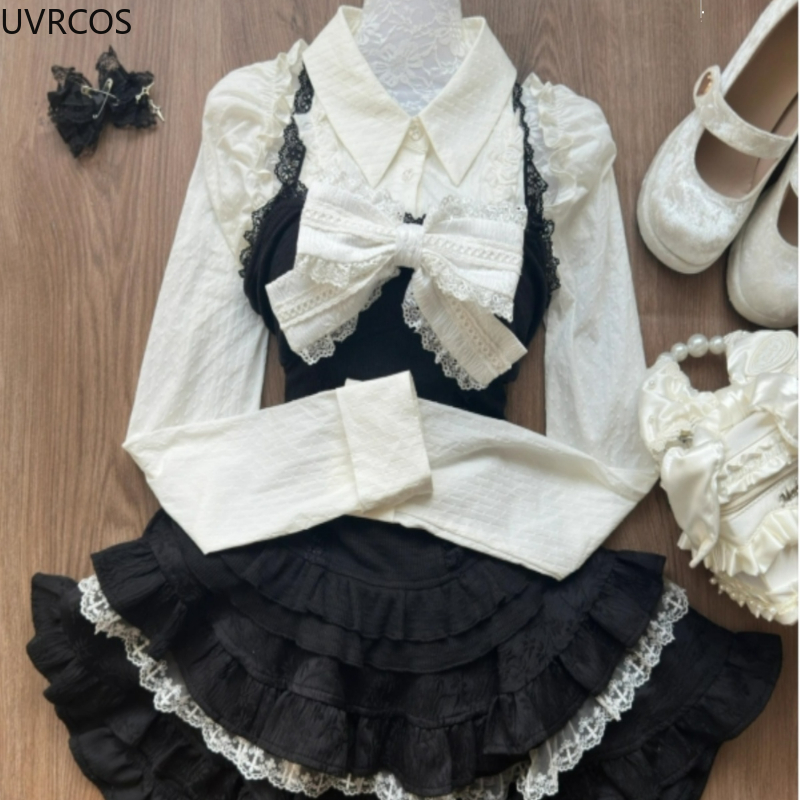 Y2k Aesthetic Lolita Style 3 P - Women Fashion Japan 评论和价格