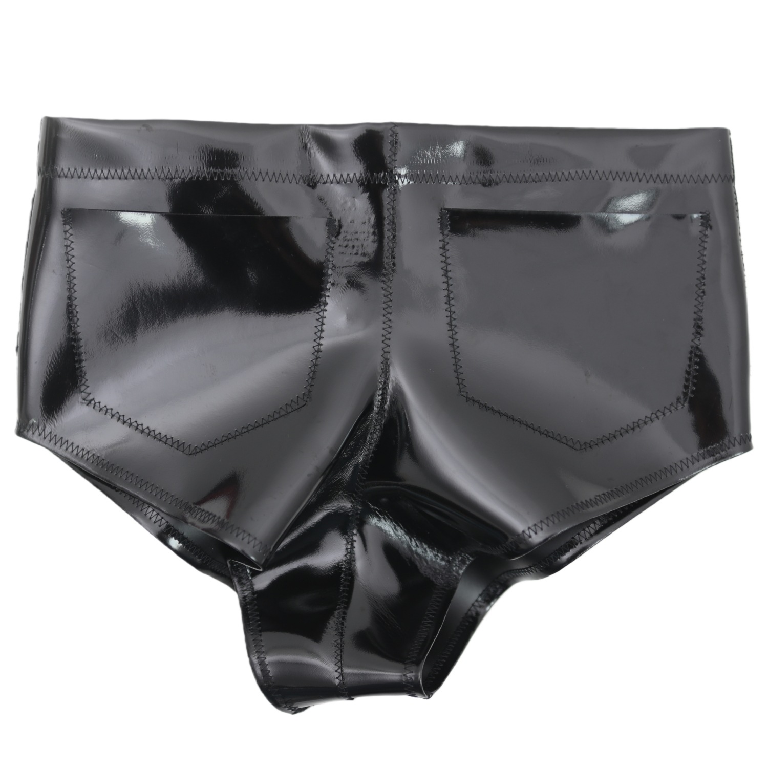 Women Men Glossy Pocket Shorts - Women Fashion Style 评论和价格