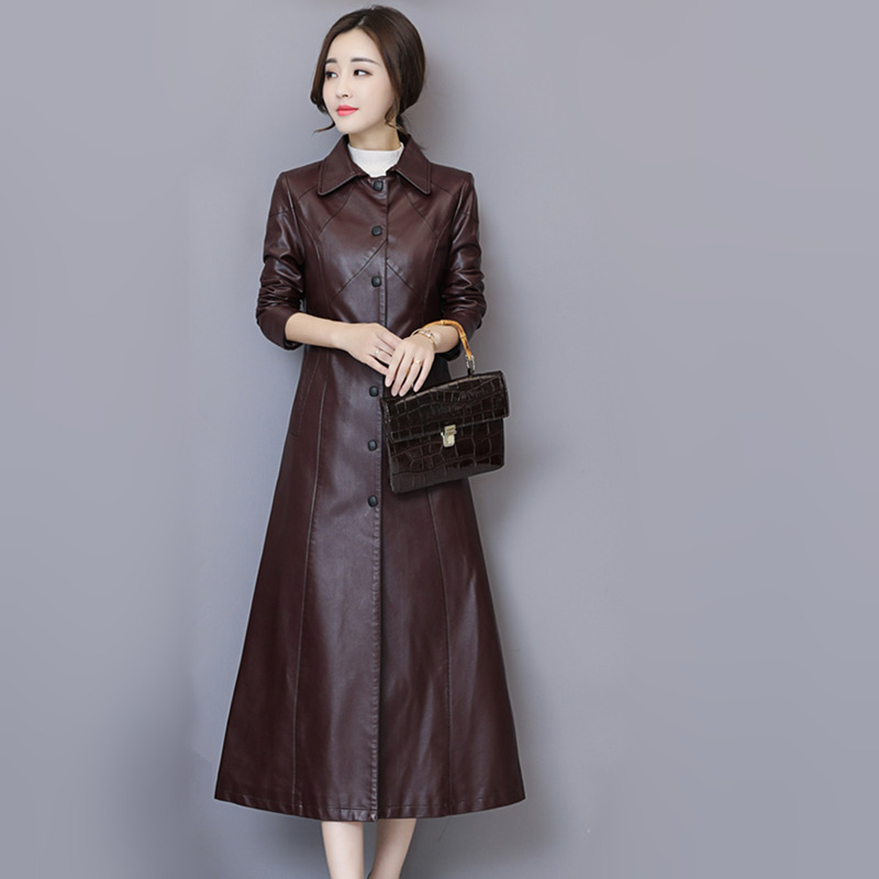 New Women Sheepskin Coat Autum - Women'S Fashion Leather Jacket 评论和价格