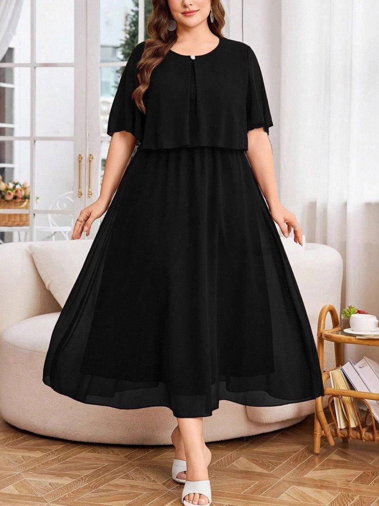 XL-5XL Plus Size Clothes Dress - Xl Women'S Fashion 评论和价格
