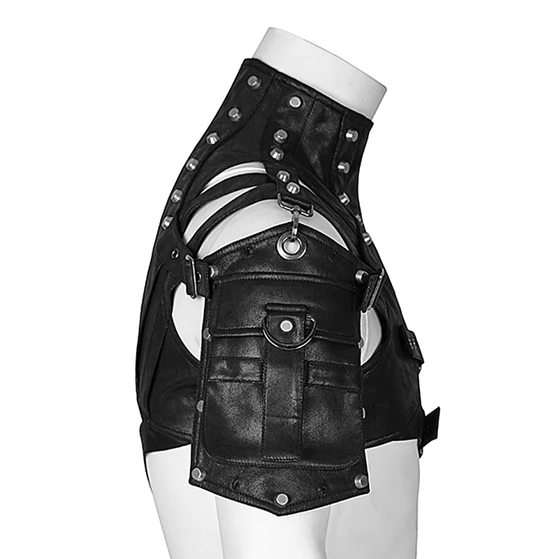Steampunk Medieval Leather Arm - Women'S Fashion Leather Jacket 评论和价格