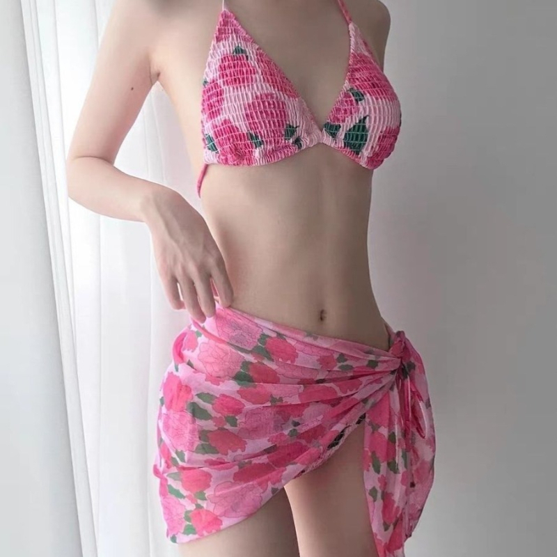 New Fashion Ribbed Floral Biki - Women Fashion Style 评论和价格