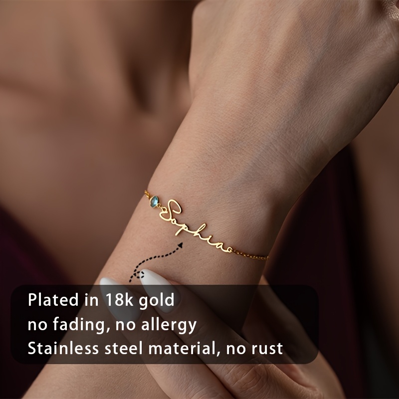 Customized Fashion Name Bracel - Xl Women'S Fashion 评论和价格