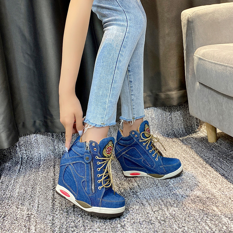 Big Size Women's Denim Wedges  - Xxl Women Fashion 评论和价格