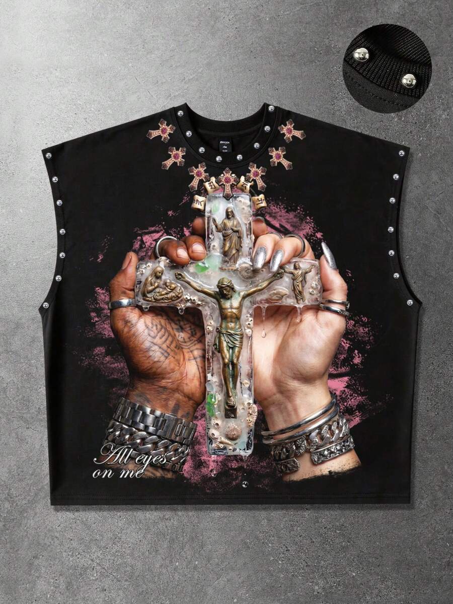 American Retro Big Cross Graph - Xxl Women Fashion 评论和价格