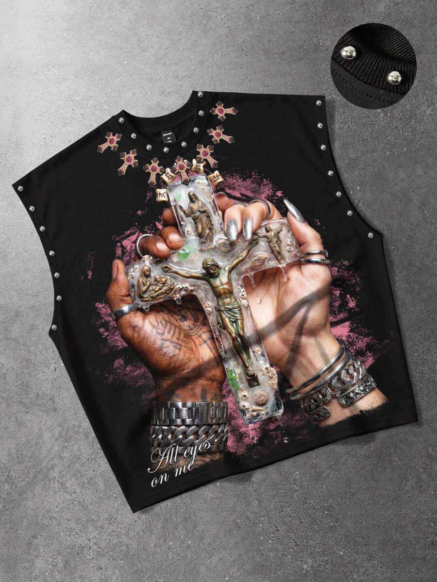 American Retro Big Cross Graph - Xxl Women Fashion 评论和价格