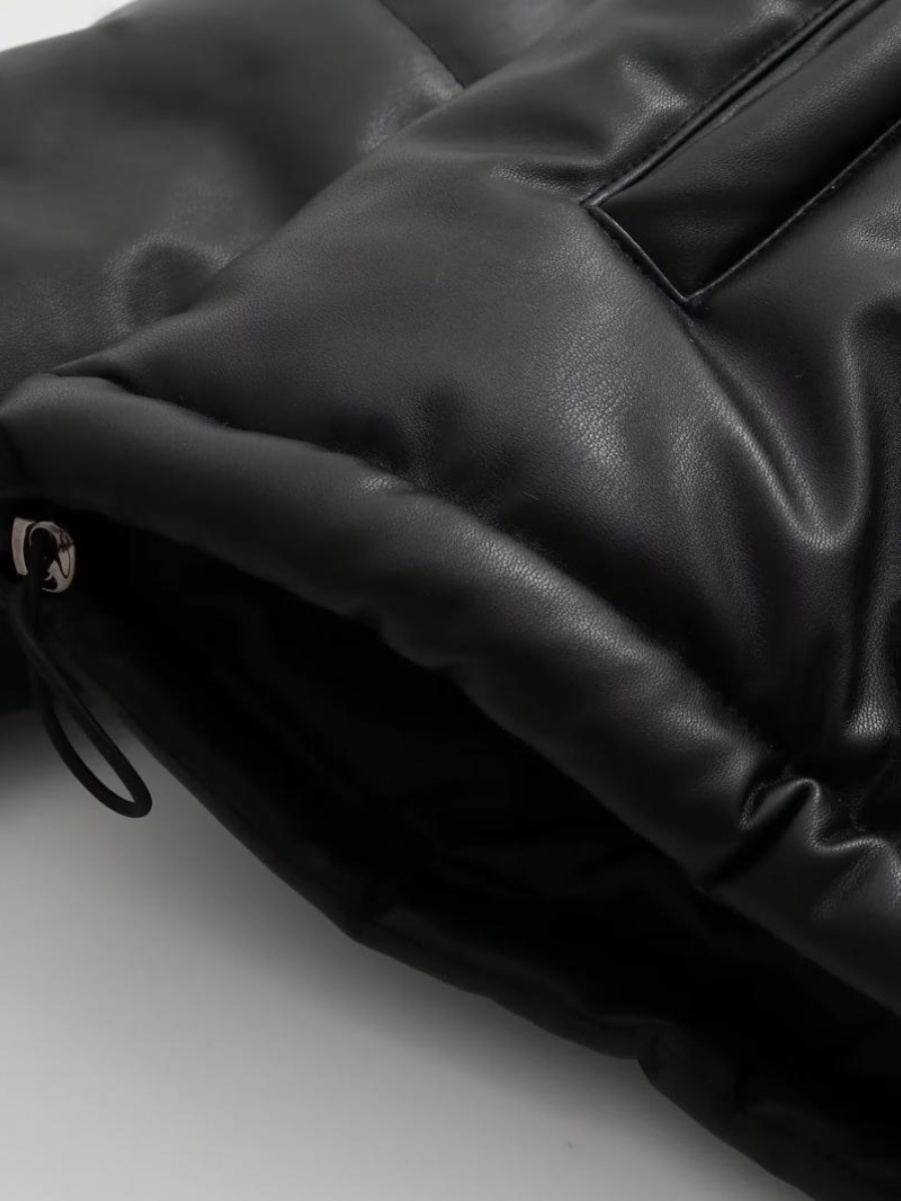 Loose Casual PU Leather Jacket - Women'S Fashion Leather Jacket 评论和价格