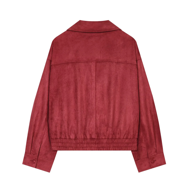 Woman 2026 New Style Suede-lik - Women'S Fashion Leather Jacket 评论和价格