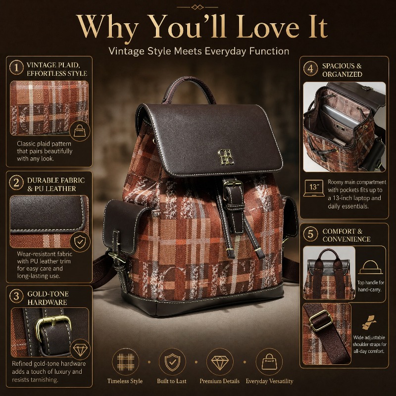 CHHC Fashion Color Block Backp - Women Fashion Style 评论和价格
