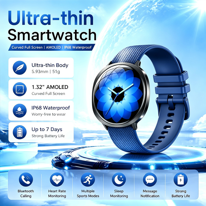 New M301 Smart Watch Round AMO - Women Fashion Week 2026 评论和价格