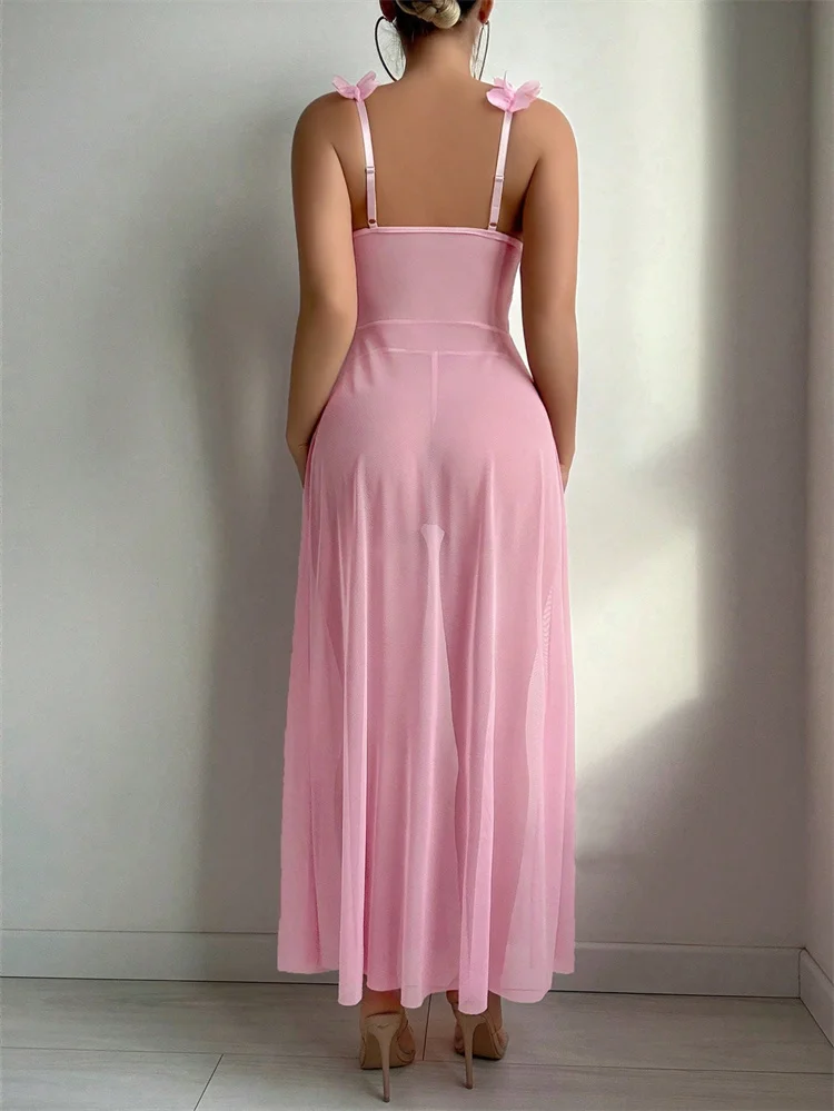 Pink Floral Sexy Nighties Wome - Floral Summer Dress 评论和价格