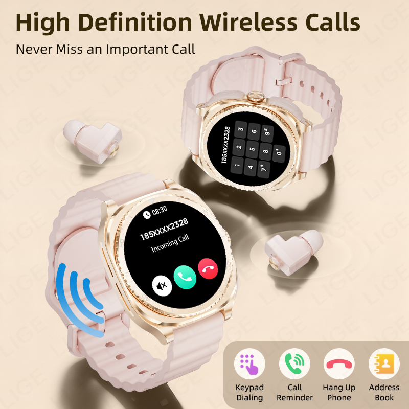 LIGE 2 In 1 TWS Headset Smart  - Women Fashion Week 2026 评论和价格