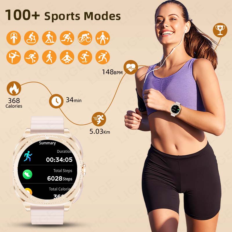 LIGE 2 In 1 TWS Headset Smart  - Women Fashion Week 2026 评论和价格