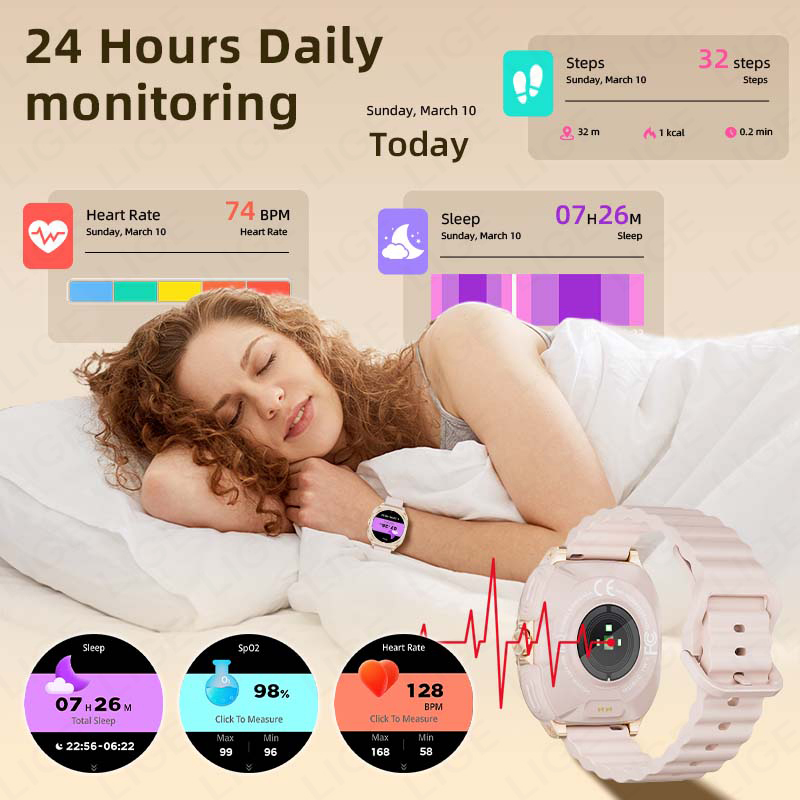 LIGE 2 In 1 TWS Headset Smart  - Women Fashion Week 2026 评论和价格