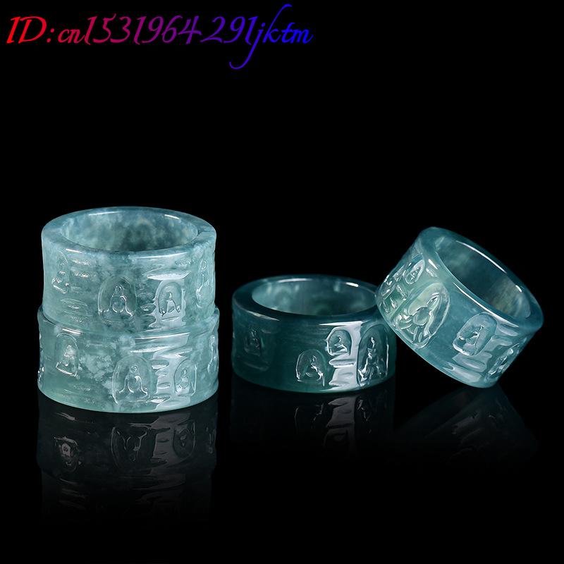 Natural Burmese Jadeite Buddha - Women Fashion Rings 评论和价格