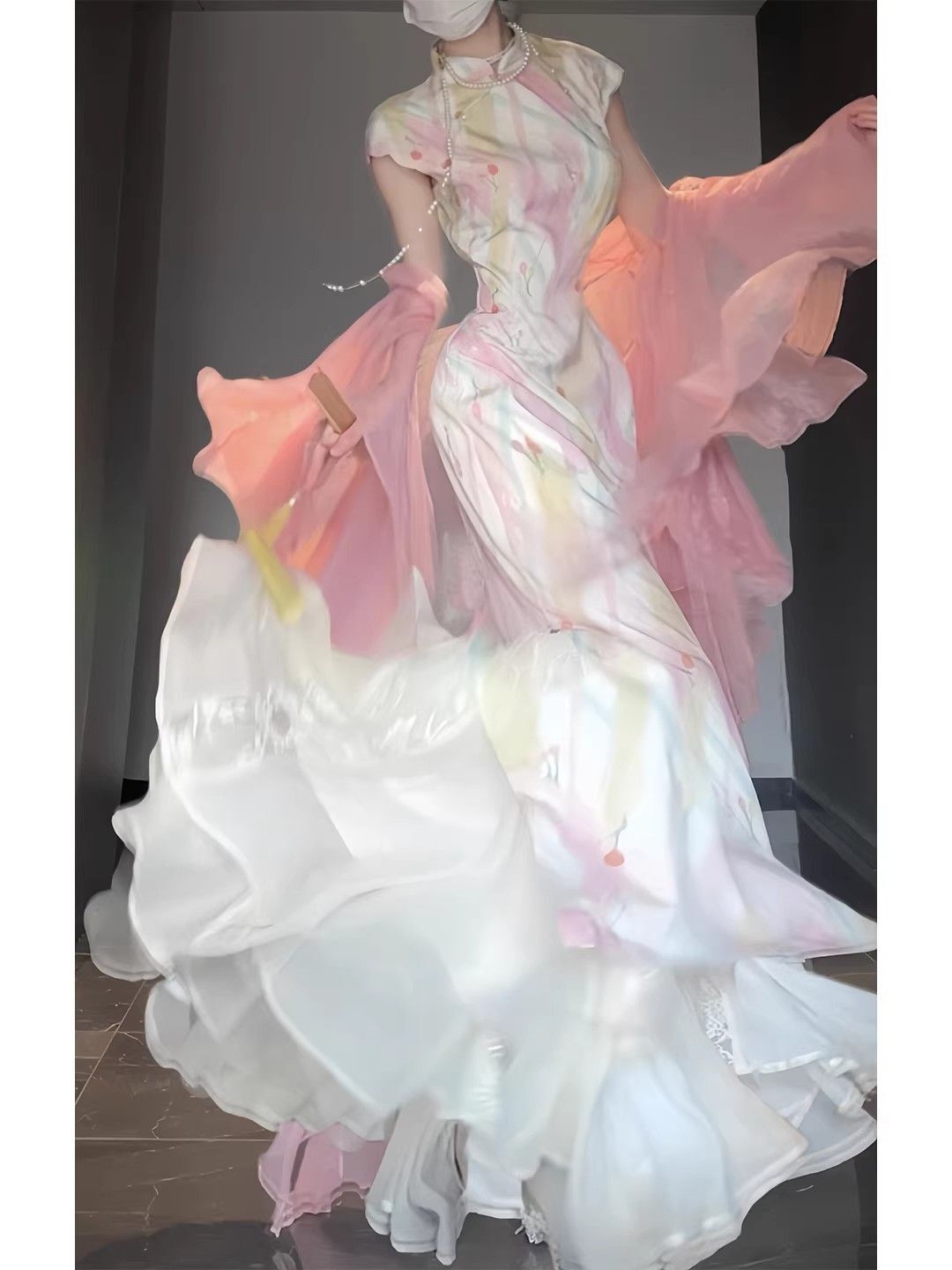 Chinese Style Modern Floral Im - Floral Summer Dress 评论和价格