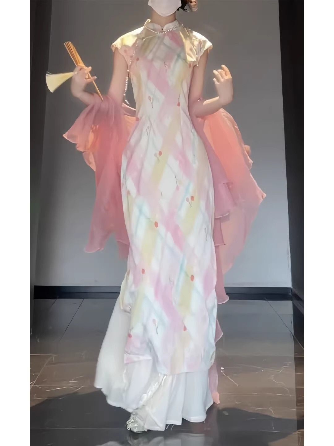 Chinese Style Modern Floral Im - Floral Summer Dress 评论和价格