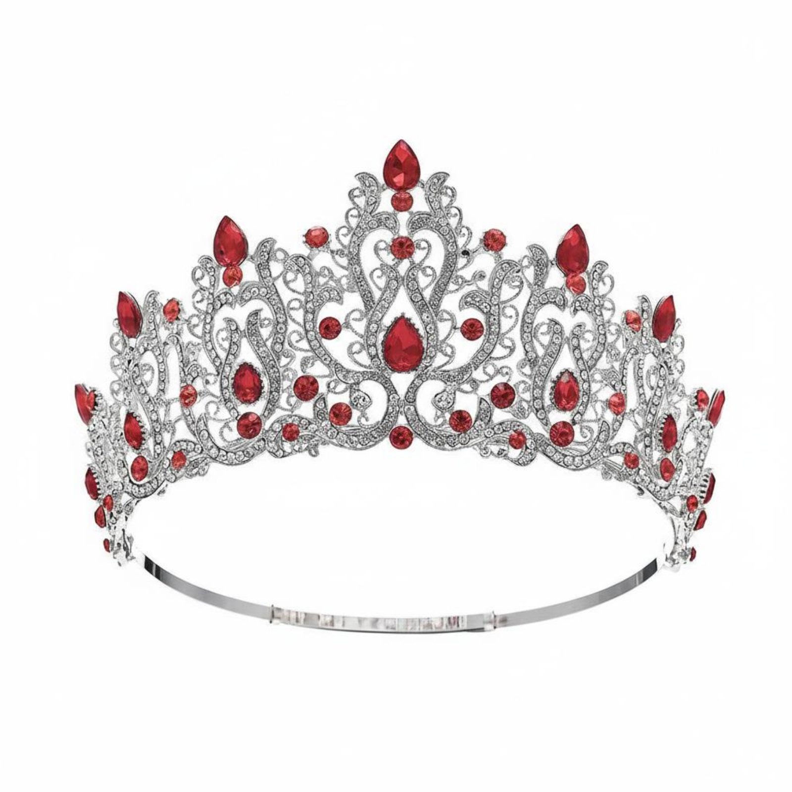 Crystal Pageant Crown Encruste - Women Queen Fashion 评论和价格