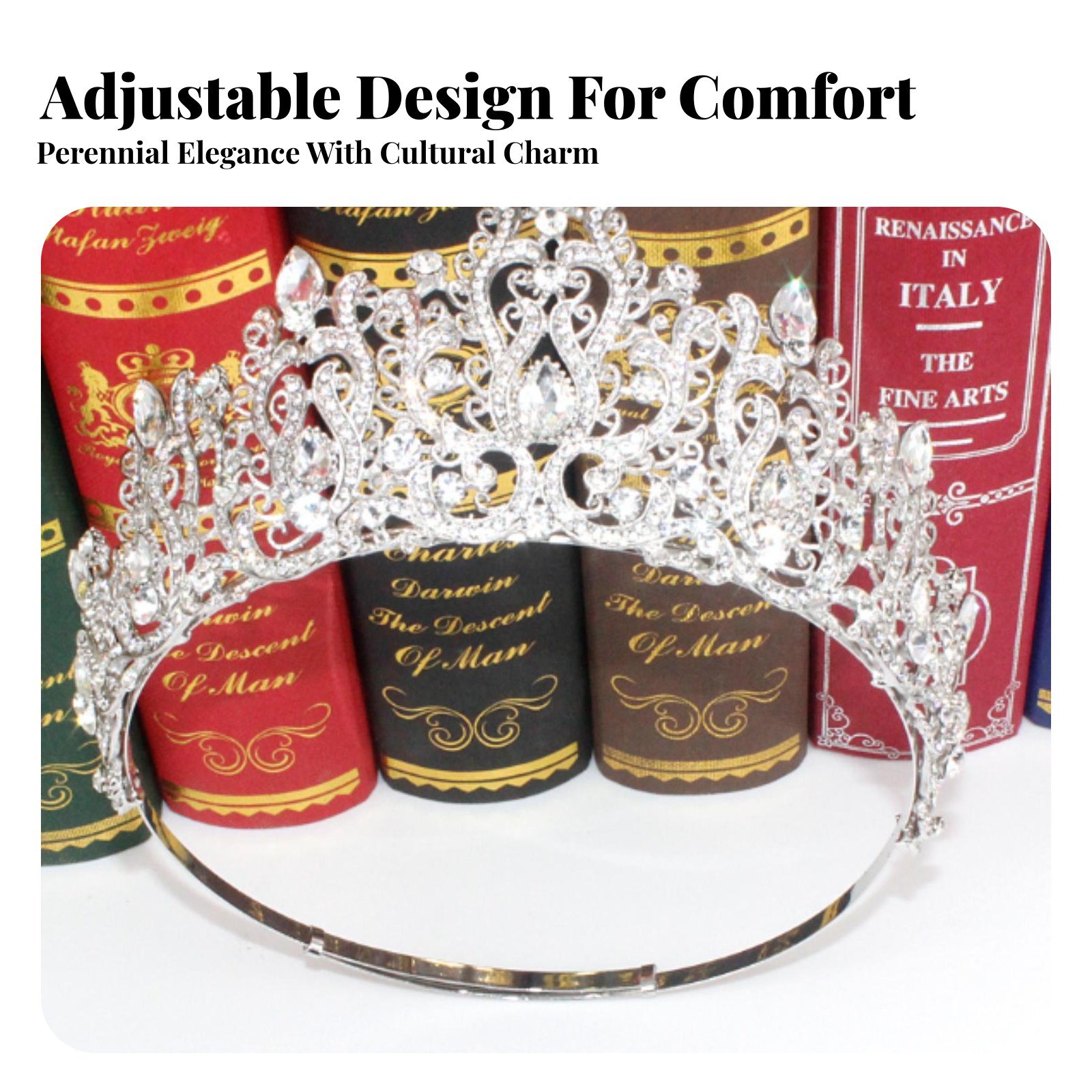 Crystal Pageant Crown Encruste - Women Queen Fashion 评论和价格