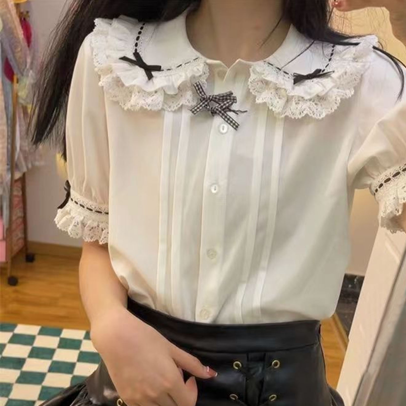 Japanese Lolita Style Lace Ruf - Xl Women'S Fashion 评论和价格