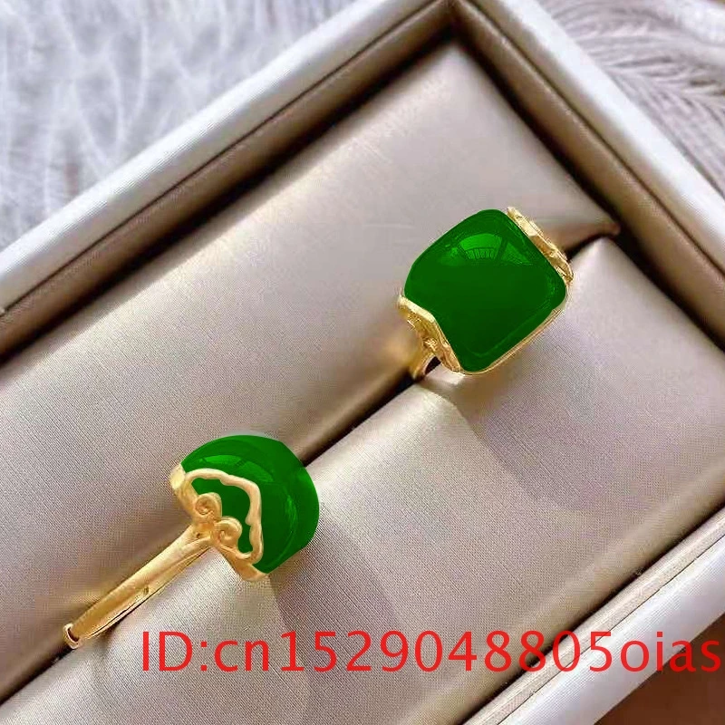 Natural Hetian Jade Ring Fashi - Women Fashion Rings 评论和价格