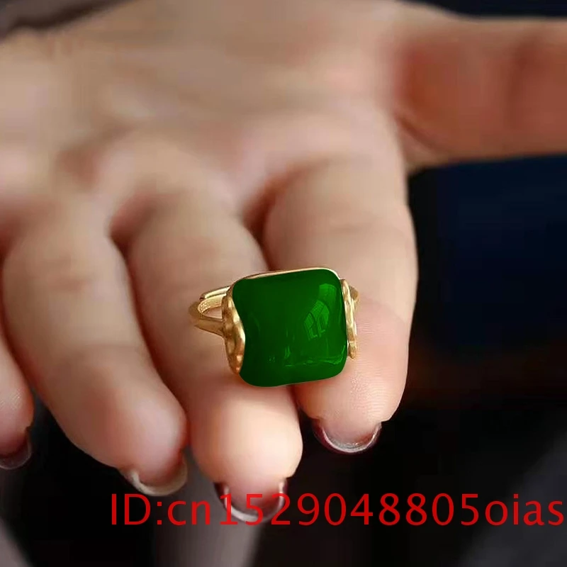 Natural Hetian Jade Ring Fashi - Women Fashion Rings 评论和价格